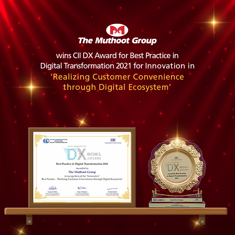 The Muthoot Group wins CII DX Award