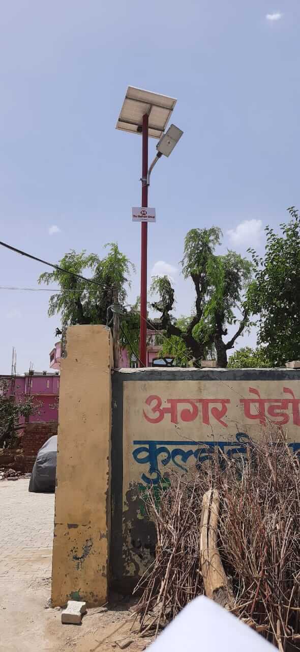 Installation of 35 Solar Lights at Dhana