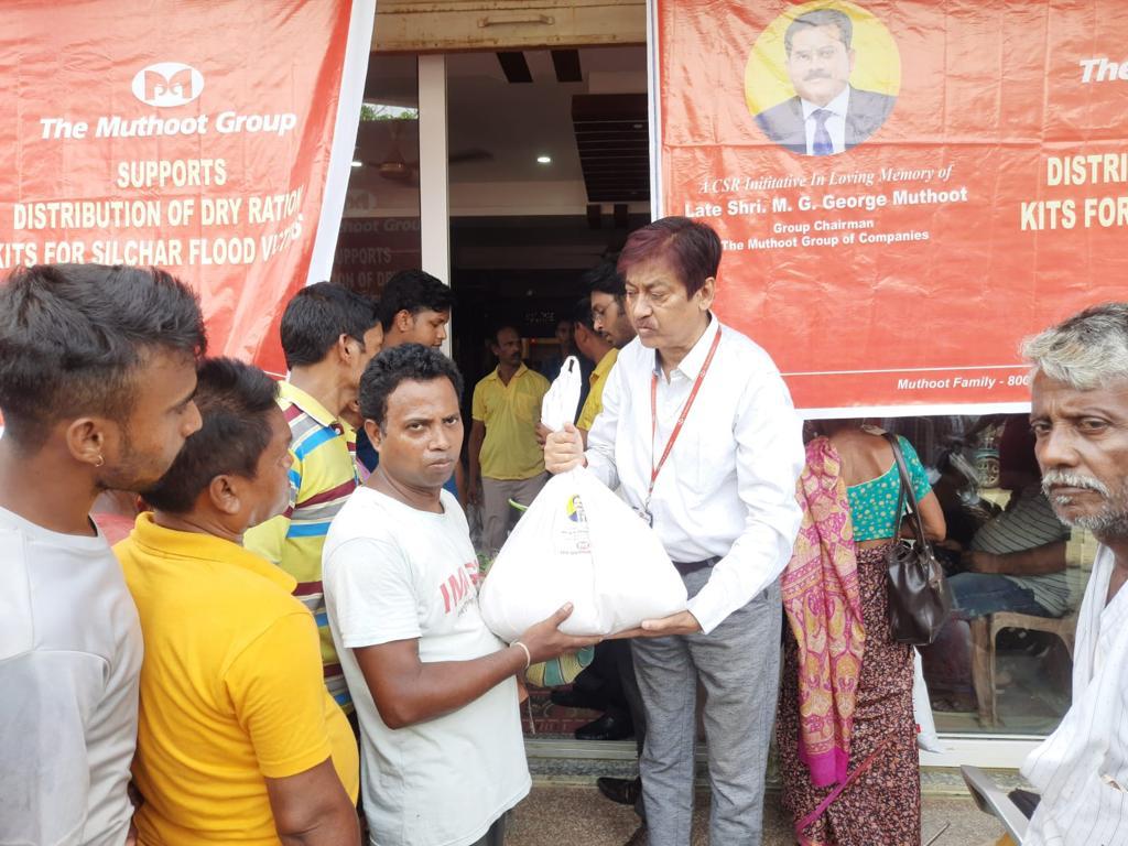 Dry Ration Kits Distribution to Flood Victims at Silchar, Guwahati, Assam 