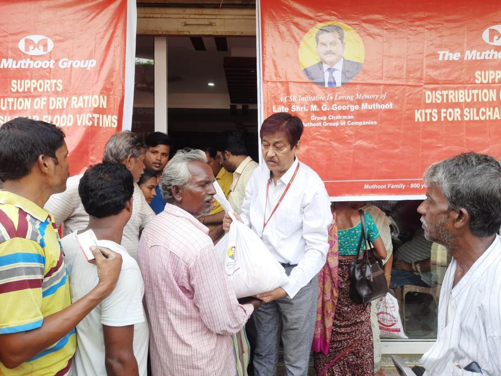 Dry Ration Kits Distribution to Flood Victims at Silchar, Guwahati, Assam 
