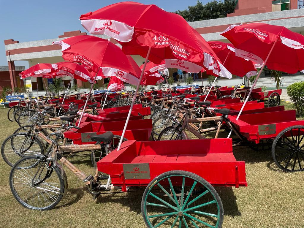 Distribution of Twenty Five Tricycle carts