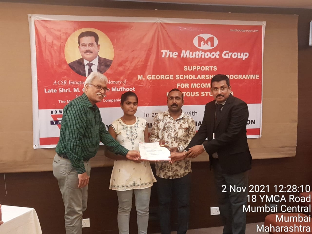 Scholarships Distribution at YMCA- BMC Govt. School