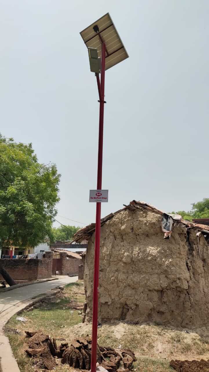 Installation of 35 Solar Lights at Dhana