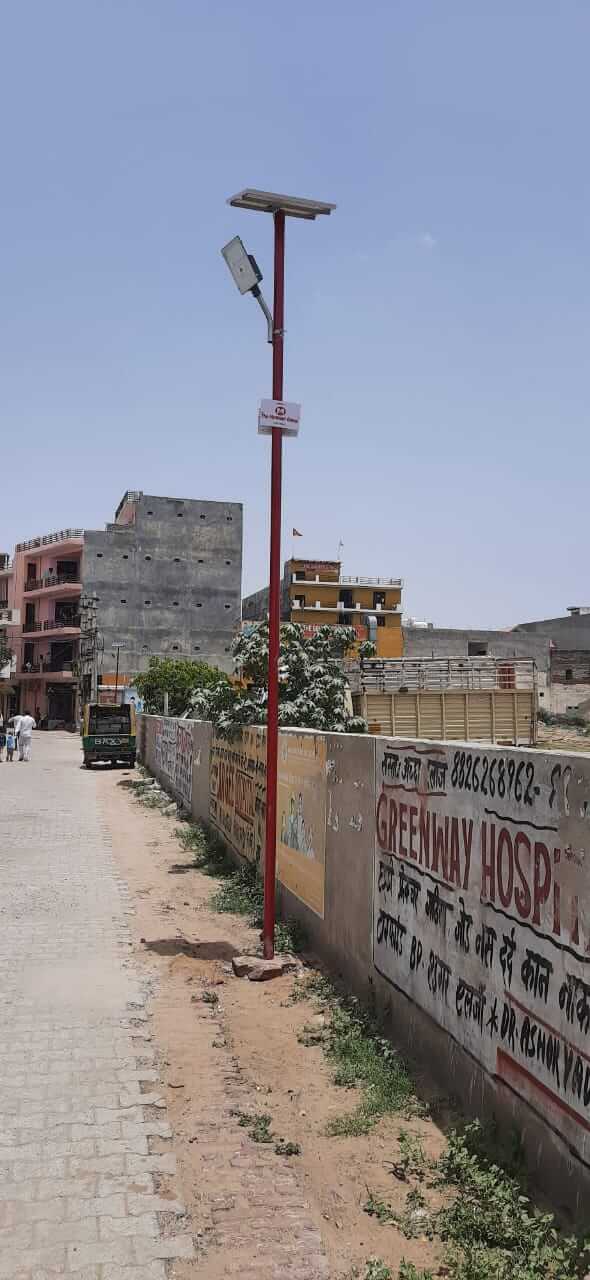 Installation of 35 Solar Lights at Dhana